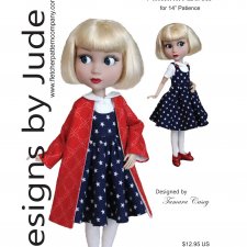 Выкройка PDF в натуральную величину / сарафан, топ и пальто для куклы Патиенс Тоннер