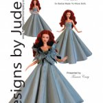 Выкройка PDF в натуральную величину / длинное платье и накидка для куклы Barbie MTM (Барби)