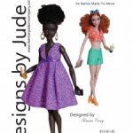 Выкройка PDF в натуральную величину / топ, шорты и платье для куклы Barbie MTM (Барби)