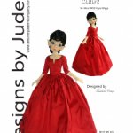 Выкройка PDF в натуральную величину / платье со шнуровкой сзади для куклы Kaye Wiggs MSD 46 см