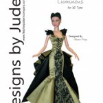 Выкройка PDF в натуральную величину / бюстье на шнуровке и юбка для куклы Тайлер Тоннер 40 см