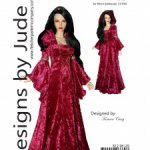 Выкройка PDF в натуральную величину /платье в средневековом стиле с капюшоном для Иплхаус 1/3 EID 65