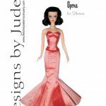 Выкройка PDF в натуральную величину / длинная юбка и бюстье со шнуровкой для куклы Барби Силкстоун