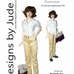 Выкройка PDF в натуральную величину / рубашка и брюки для куклы Iplehouse FID рост 45 см