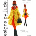 Выкройка PDF в натуральную величину /платье и пальто с капюшоном для куклы Poppy Parker Поппи Паркер