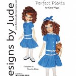 Выкройка PDF в натуральную величину / платье, колготки, шляпка для куклы Kaye Wiggs Кайе Виггс 46 см