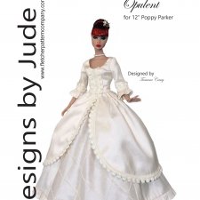 Выкройка PDF в натуральную величину / платье в викторианском стиле для куклы Integrity Поппи Паркер