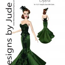 Выкройки PDF в натуральную величину / одежда для кукол Интегрити Fashion Royalty FR East59 рост 30см