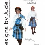 Выкройка PDF в натуральную величину / шотландский национальный мужской костюм для кукол Мэтт Тоннер