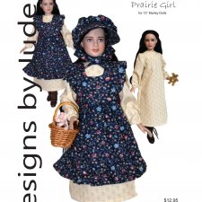 Выкройка PDF в натуральную величину / платье, сарафан, чепчик для кукол Марли / Агнес Тоннер 30 см