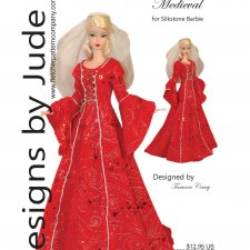 Выкройки PDF в натуральную величину / одежда для кукол Барби Силкстоун Silkstone Barbie Mattel