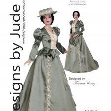 Выкройка PDF в натуральную величину / прогулочный костюм для кукол Тоннер Tonner ростом 40-41 см