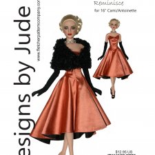 Выкройки PDF одежда для кукол Ками и Антуанетта Тоннер 40 см в натуральную величину