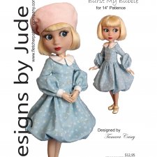 Выкройки для кукол в формате PDF в натуральную величину / одежда для Patience Tonner Патиенс Тоннер