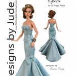 Выкройки для кукол в формате PDF в натуральную величину / одежда для Poppy Parker Поппи Паркер