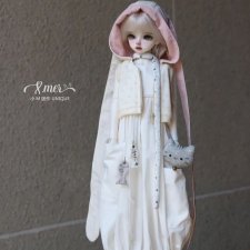 Выкройка PDF для куклы 1/4 BJD в натуральную величину + МК с фотоинструкциями