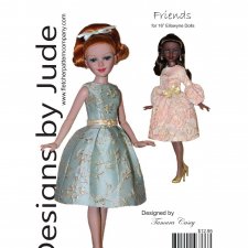 Выкройки PDF в натуральную величину / одежда для кукол Ellowyne Tonner Элловайн Тоннер рост 40 см