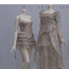 Выкройка PDF для куклы 1/4 bjd + пошаговый МК с фотоинструкциями / два корсета, юбка, платье