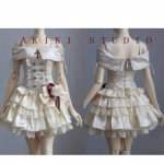 Выкройка для куклы 1/4 BJD платье и перчатки / PDF в натуральную величину / МК с фотоиллюстрациями