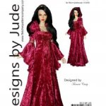 Выкройка PDF в натуральную величину /платье в средневековом стиле с капюшоном для Иплхаус 1/3 EID 65