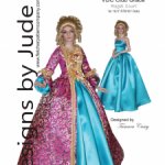 Выкройка PDF в натуральную величину / платье в стиле 18 века для кукол Тоннер Tonner ростом 40-41 см