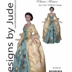 Выкройка PDF в натуральную величину / историческое платье для кукол 40 см Тоннер RTB101 и похожих