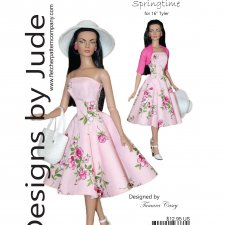 Выкройка PDF в натуральную величину / летнее платье и болеро для кукол Тайлер Тоннер 40 см