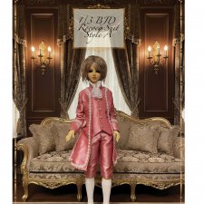 Выкройка в формате PDF мужского костюма в стиле Рококо для кукол 1/3 BJD (50-60 см)