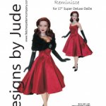 Выкройка PDF в натуральную величину / платье, палантин, перчатки для куклы DeeAnna Denton (Тоннер)