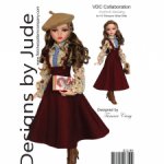 Выкройка PDF в натуральную величину / сарафан, блузка, берет для куклы Ellowyne Элловайн Тоннер 40см