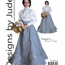 Выкройки PDF в натуральную величину / исторические платья для кукол 40-42 см