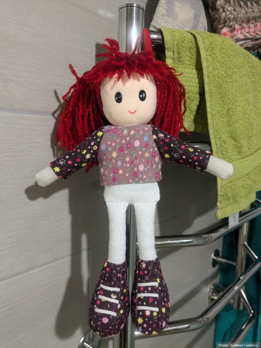 Шью новое тело для старой текстильной куклы