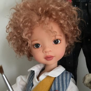 Шарнирные куклы «пуговки» - мальчики. Просто Леня:).