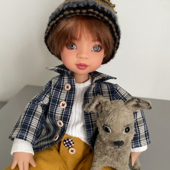 Шарнирные куклы «пуговки» - мальчики.Тема 😉