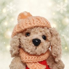 Щенок спаниель, мягкая игрушка ручной работы