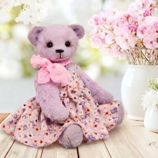 Лавандовая малышка, мишка ручной работы