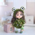 Одежда лягушки для малышей ob11 и кукол ростом 13-14см