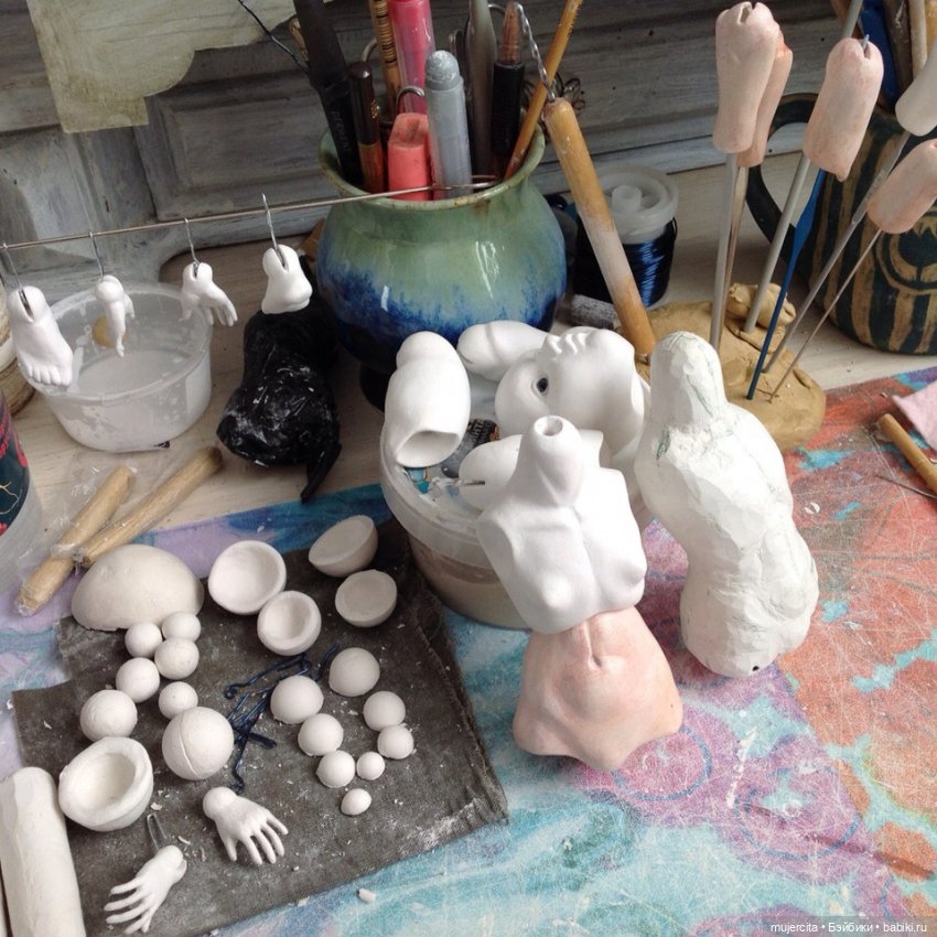 Первые шарнирки. Сборка — Авторские шарнирные куклы своими руками: лепка (фото 2)
