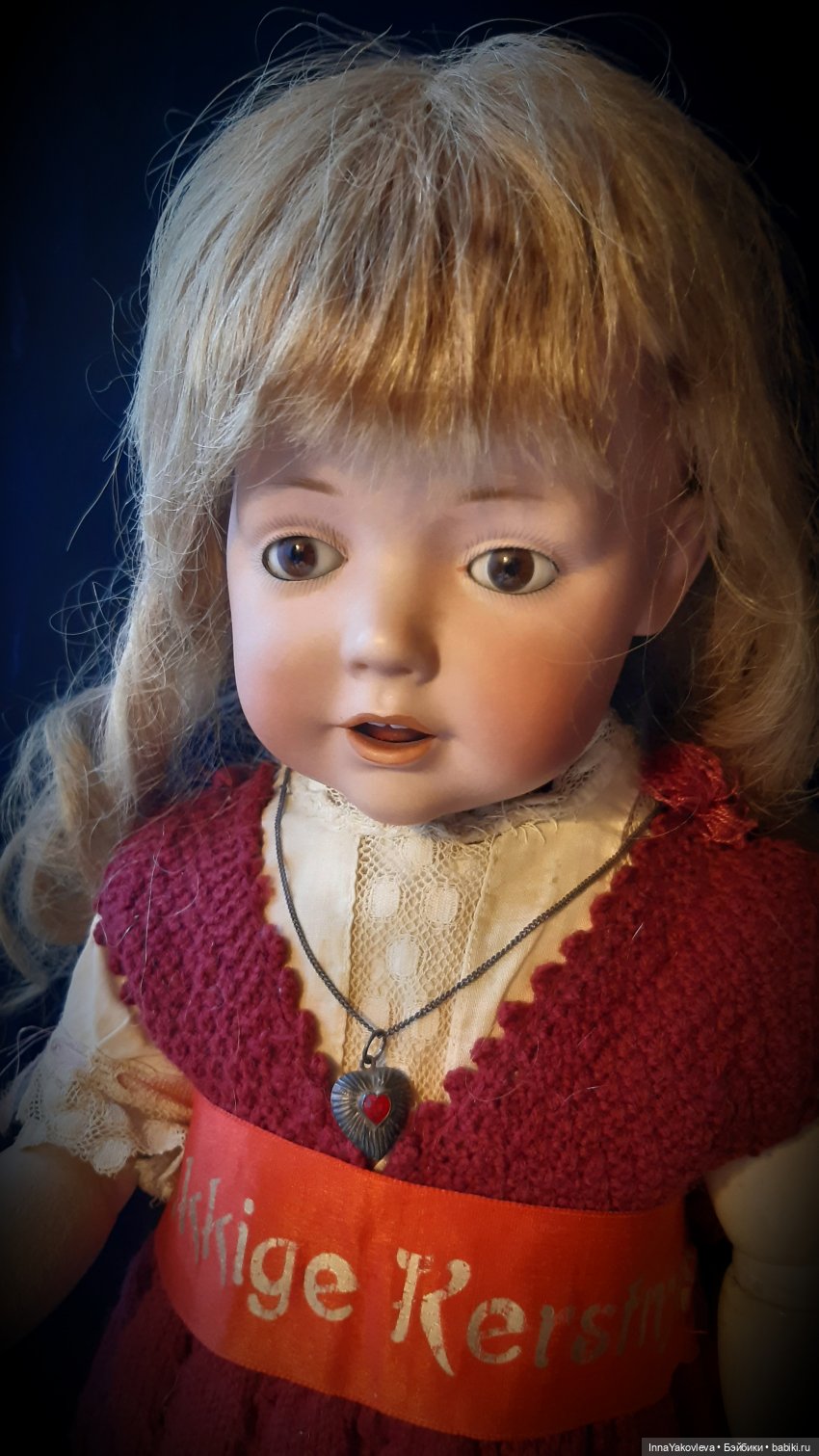 Куколка - Рождество | Бэйбики Куколка - Рождество — Антикварные куклы Kestner (Кестнер) JDK: Хильда