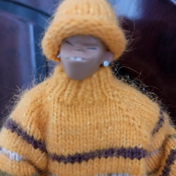 Весенний снеговик