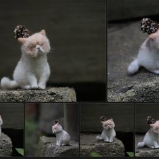 Котик ручной работы