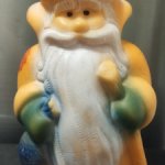 Винтажная игрушка Дед мороз 21 см резиновый СССР