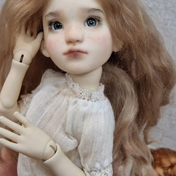 Парик для БЖД куклы с обхватом головы 13 см