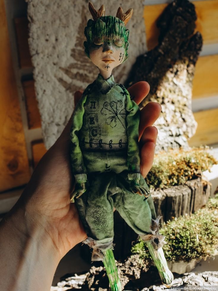 Малыш Лес — Лепка авторских кукол: полимерная глина (фото 6)