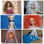 Мейк,блаш и парики для кукол бжд (bjd)