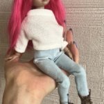 Авторский парик для куклы бжд Esha от Елены Шкаровой