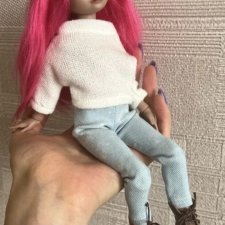 Авторский парик для куклы бжд Esha от Елены Шкаровой