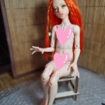 Парик для куколки бжд Иден с ОГ 13,5 см