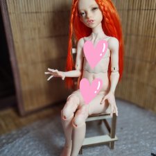 Парик для куколки бжд Иден с ОГ 13,5 см