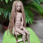 Парик на  куклу Птичка Лора натуральный